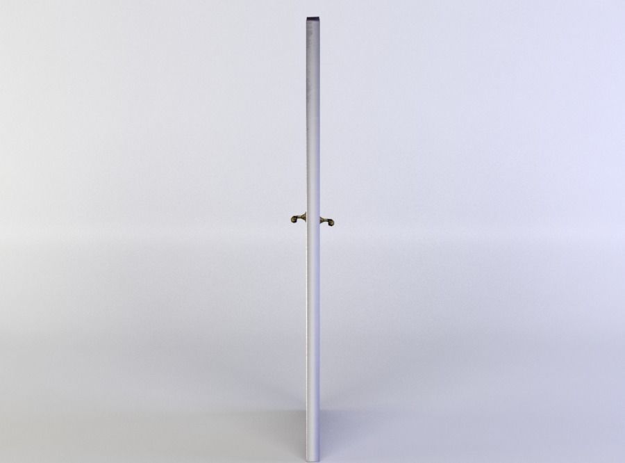 Door pole Low-poly 3D model_0