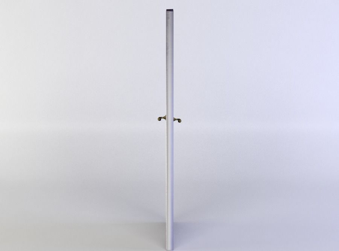 Door pole Low-poly 3D model