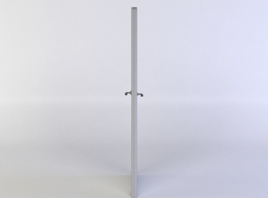 Door pole Low-poly 3D model_3