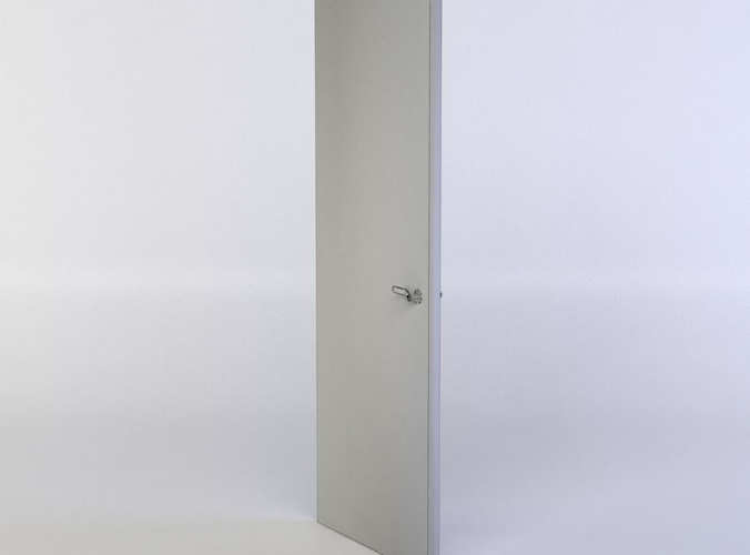 Door wooden with glass panels