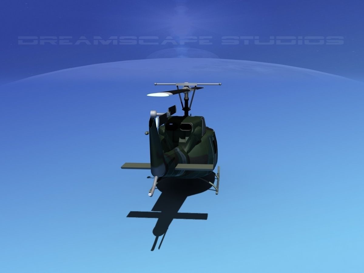 Bell UH-1N US Airforce Special Ops 3D model_8