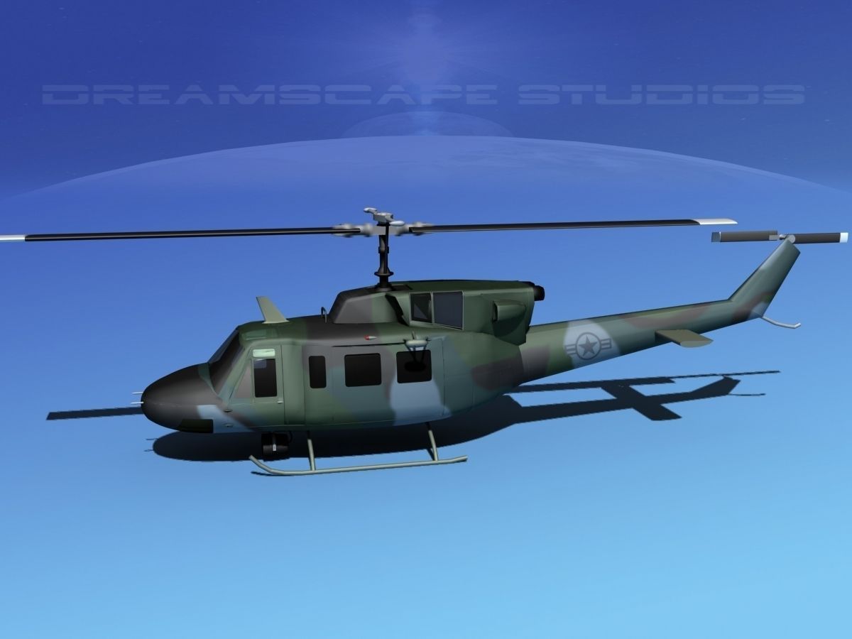 Bell UH-1N US Airforce Special Ops 3D model_11