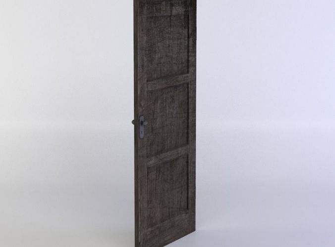 Door with three panels