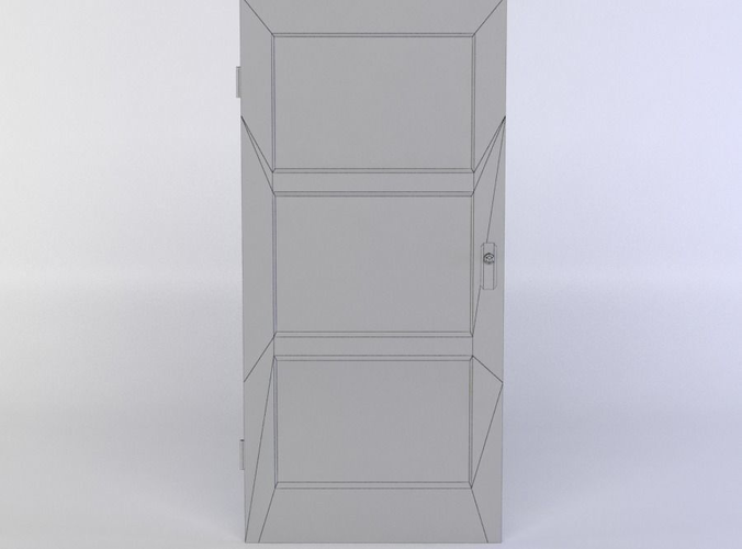 Door with three panels