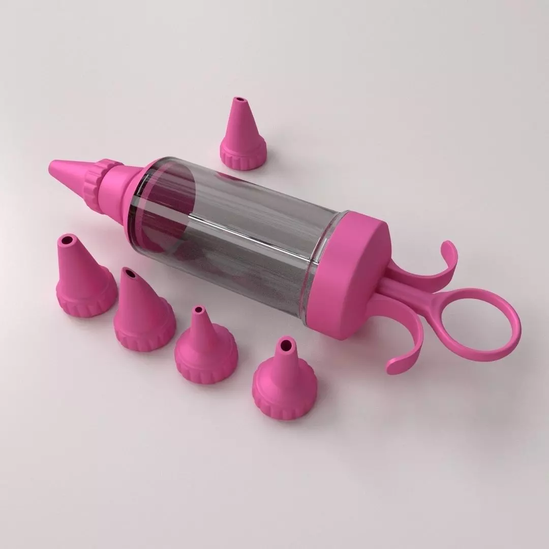 Icing Syringe v2 3D model_0