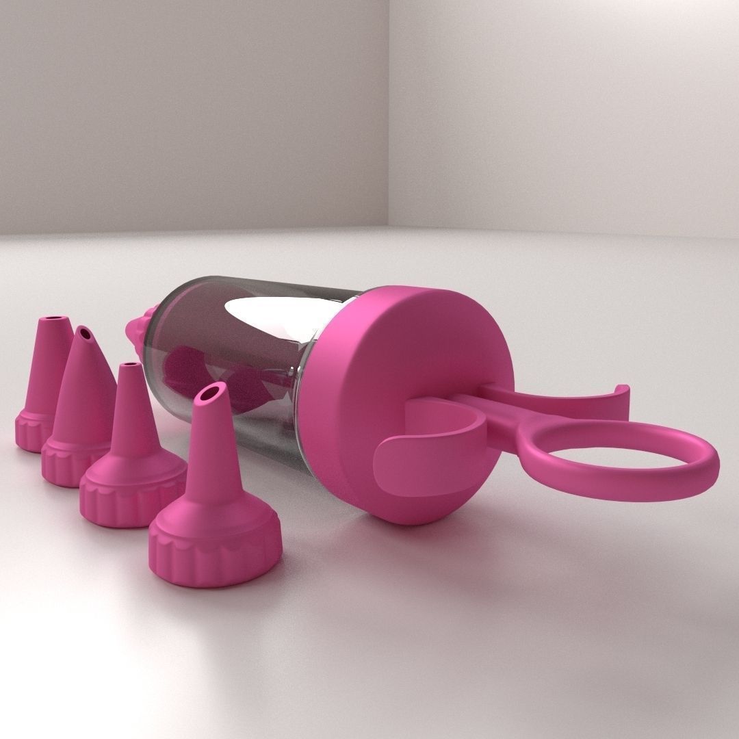 Icing Syringe v2 3D model_2