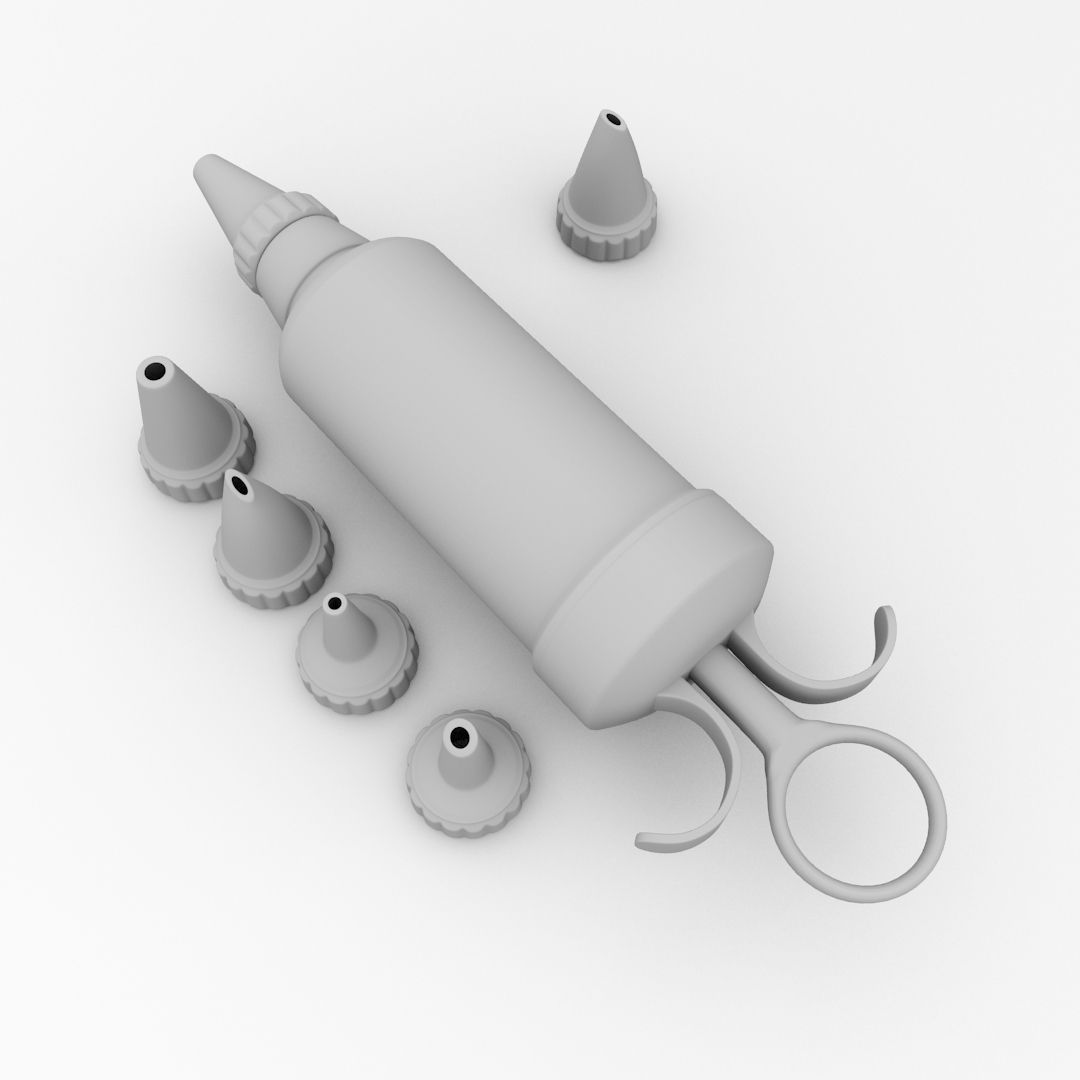 Icing Syringe v2 3D model_4