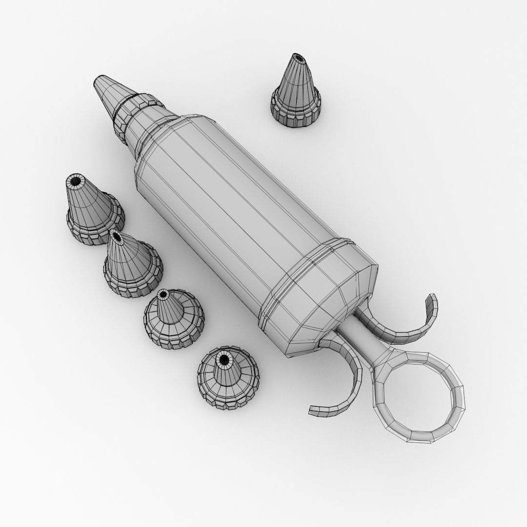 Icing Syringe v2 3D model_5