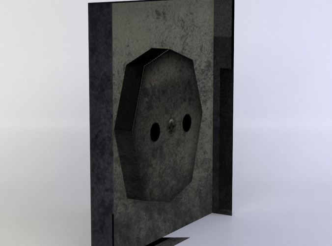 Socket box with hole in it