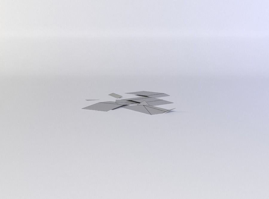 Paper scraps Low-poly 3D model_3