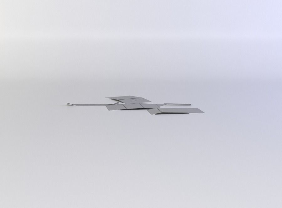 Paper scraps Low-poly 3D model_4