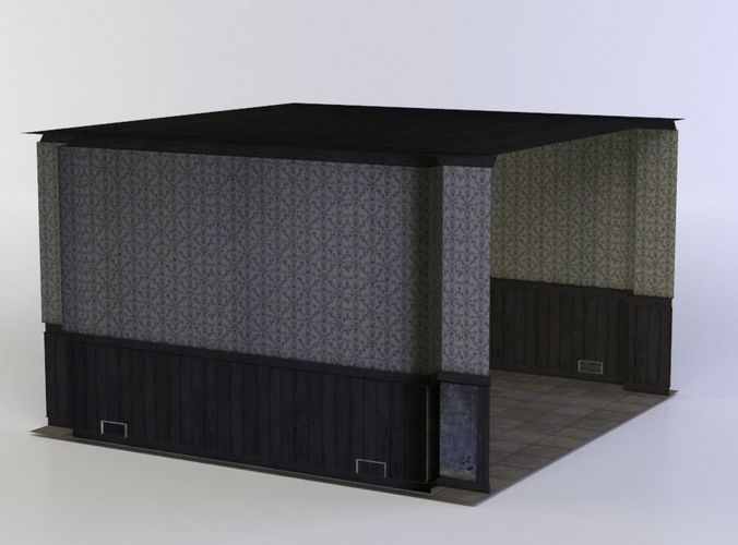 Corridor table with metal frame