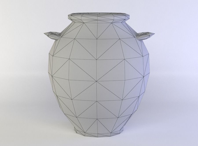 Crock terracotta vase