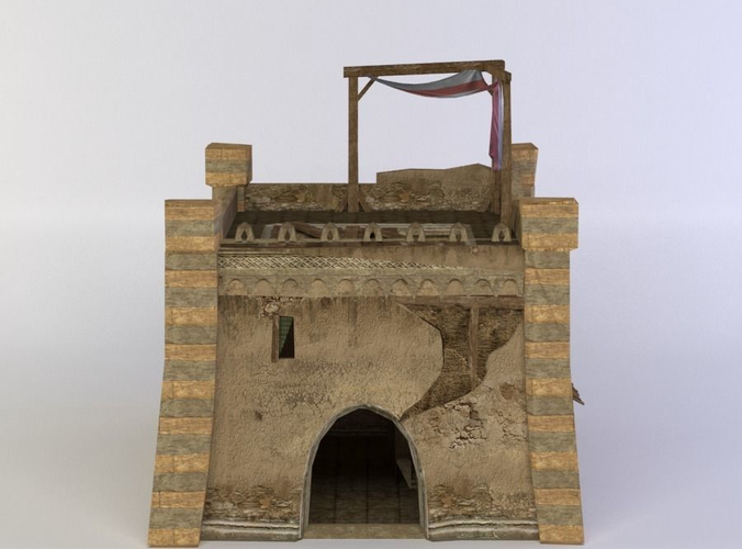 Building toy castle with roof