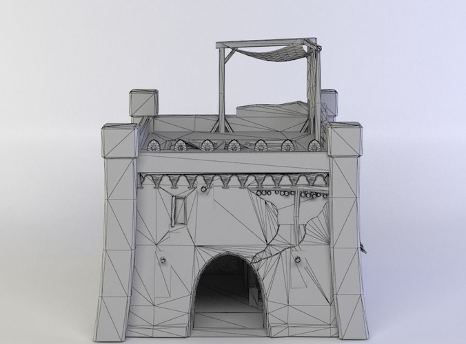 Building castle with roof