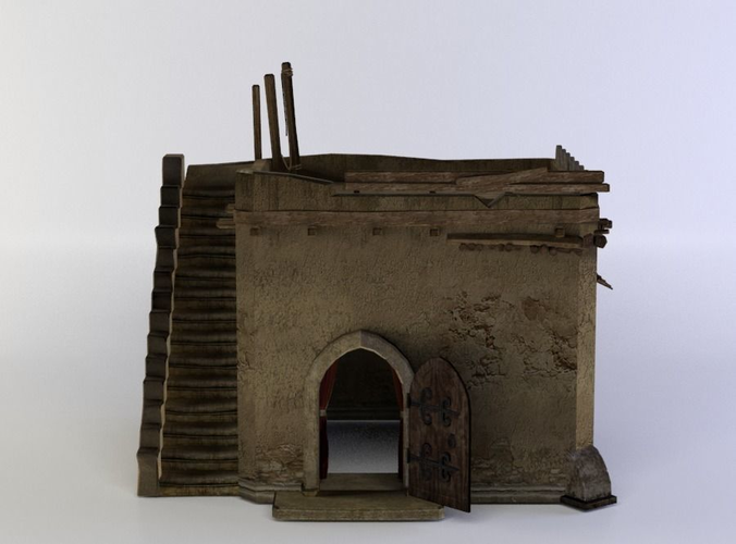 Building house with stairs