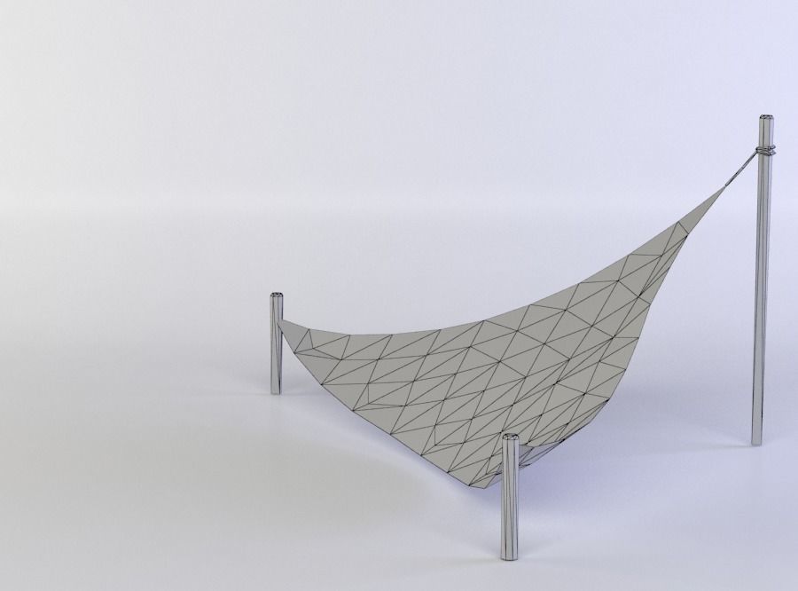 Cover flag of argentina Low-poly 3D model_4