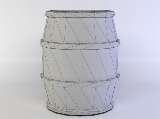 Barrel wooden with rivets