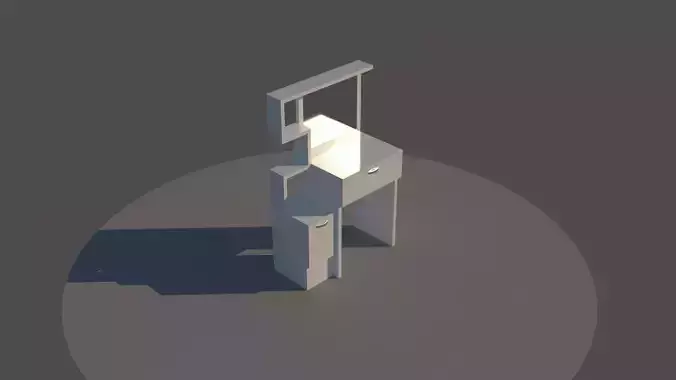 Make-up Desk 3D model
