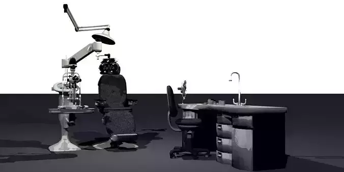 Ophthalmologist Office Equipment 3D model