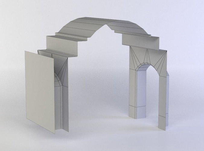 Wall ceiling with gate