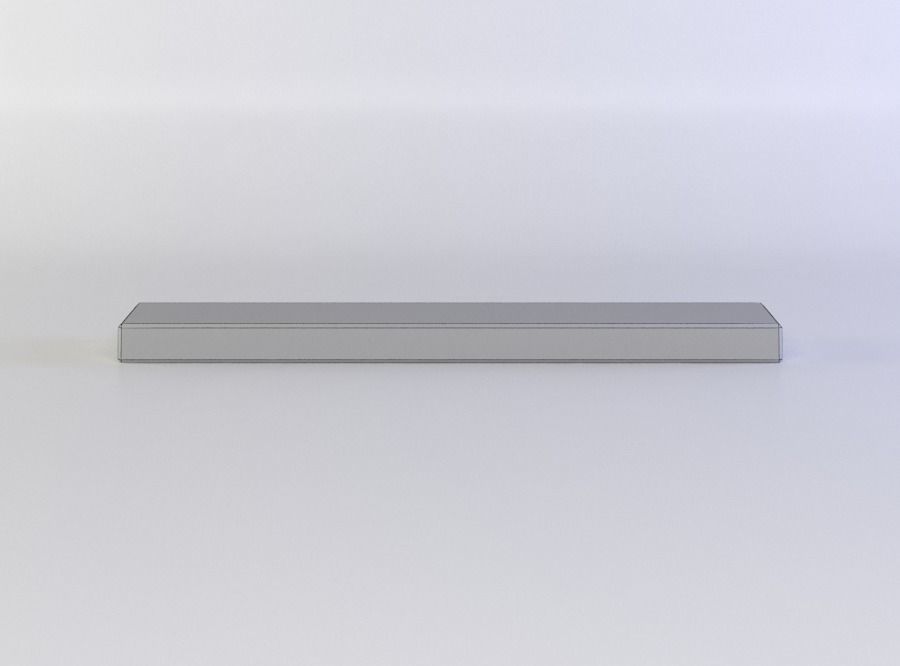 Small plank Low-poly 3D model_3