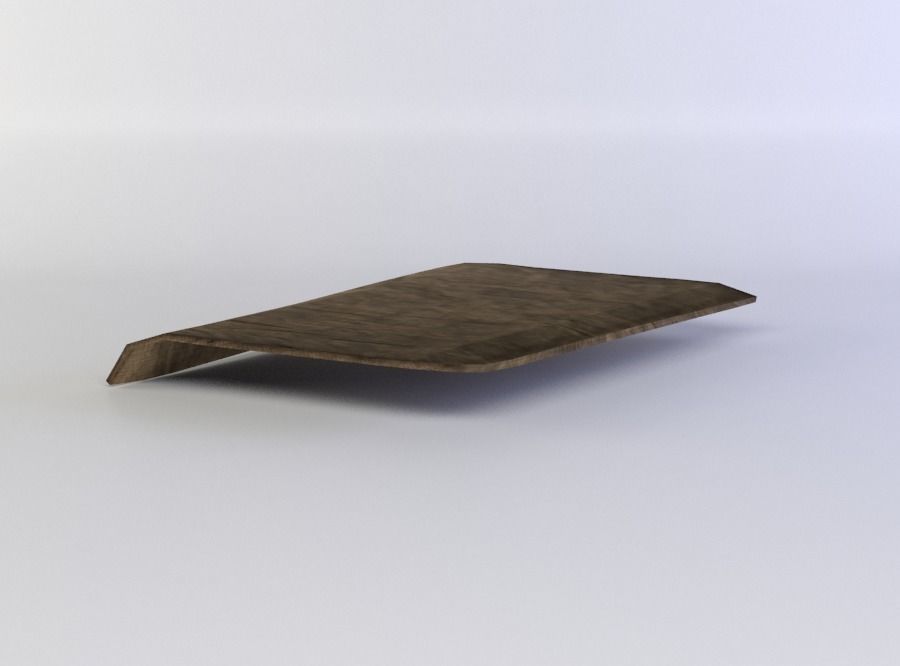Blanket piece of wood Low-poly 3D model_1