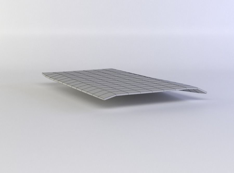 Blanket piece of wood Low-poly 3D model_5