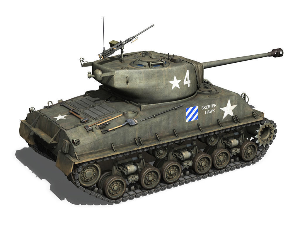 M4A3E8 Sherman - Easy Eight - Skeeter Hawk 3D model_5