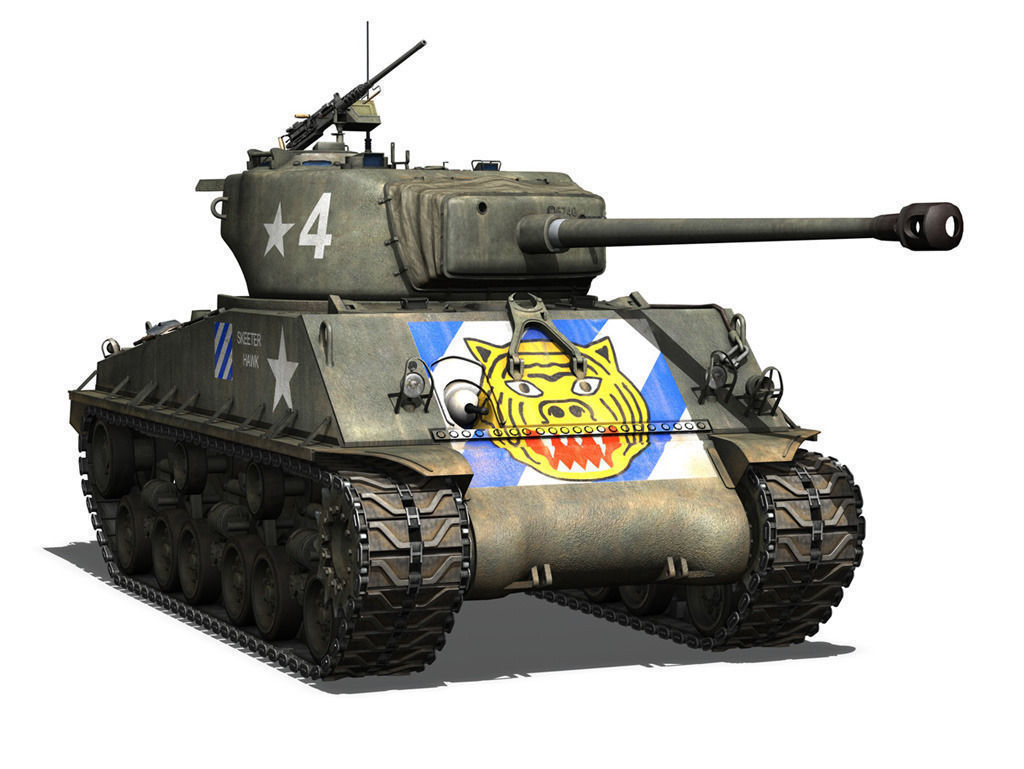 M4A3E8 Sherman - Easy Eight - Skeeter Hawk 3D model_7