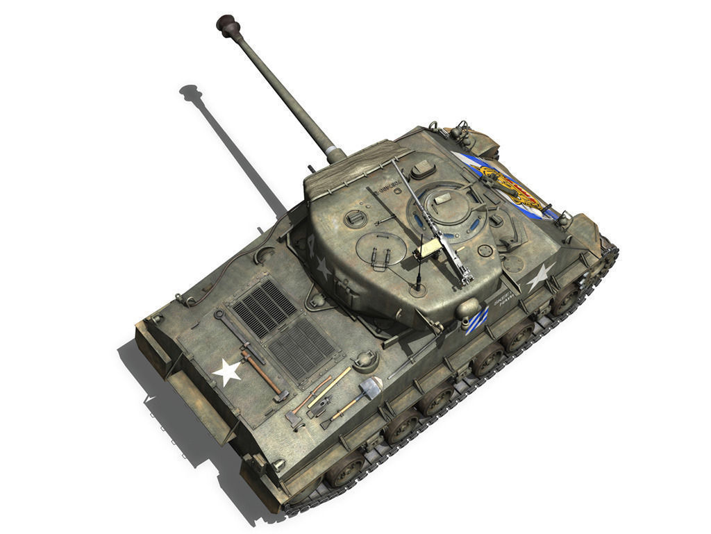 M4A3E8 Sherman - Easy Eight - Skeeter Hawk 3D model_8