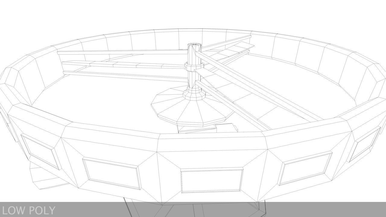 High-End Camera UAV Drone Low-poly 3D model_14