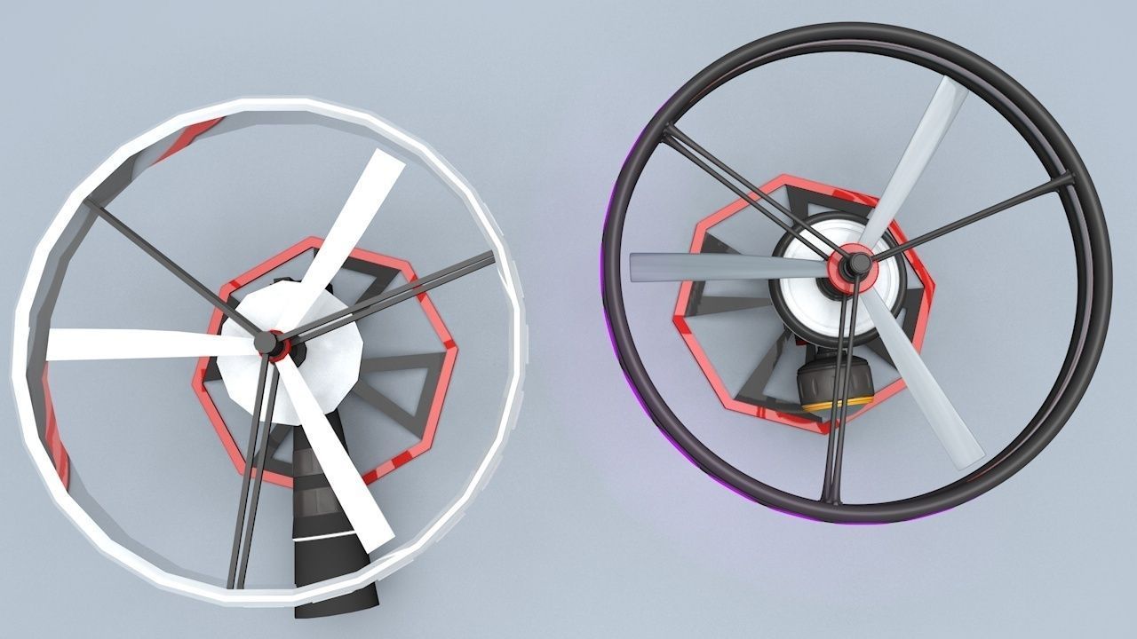 High-End Camera UAV Drone Low-poly 3D model_4