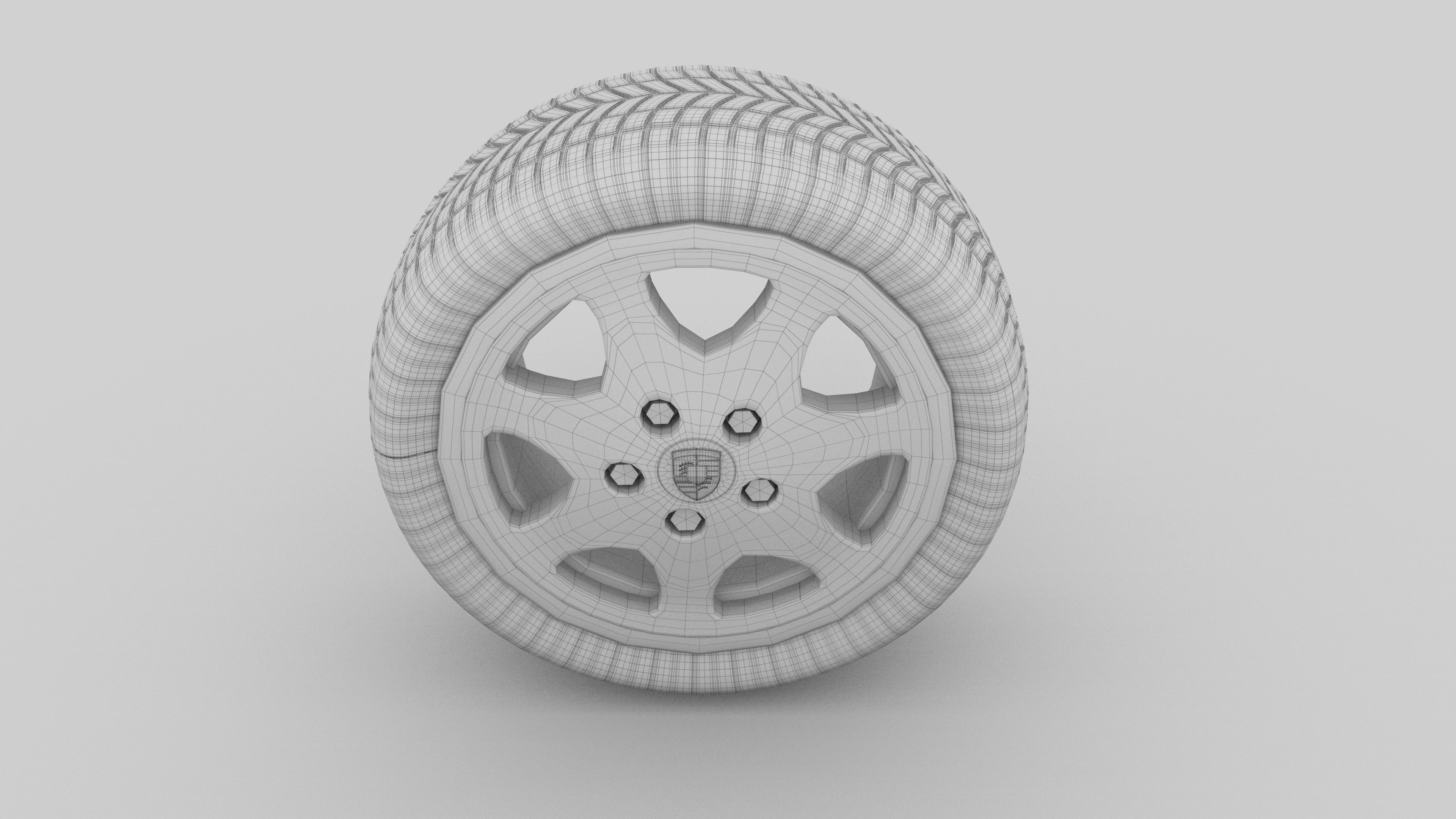 Porsche Wheel 3D model_4