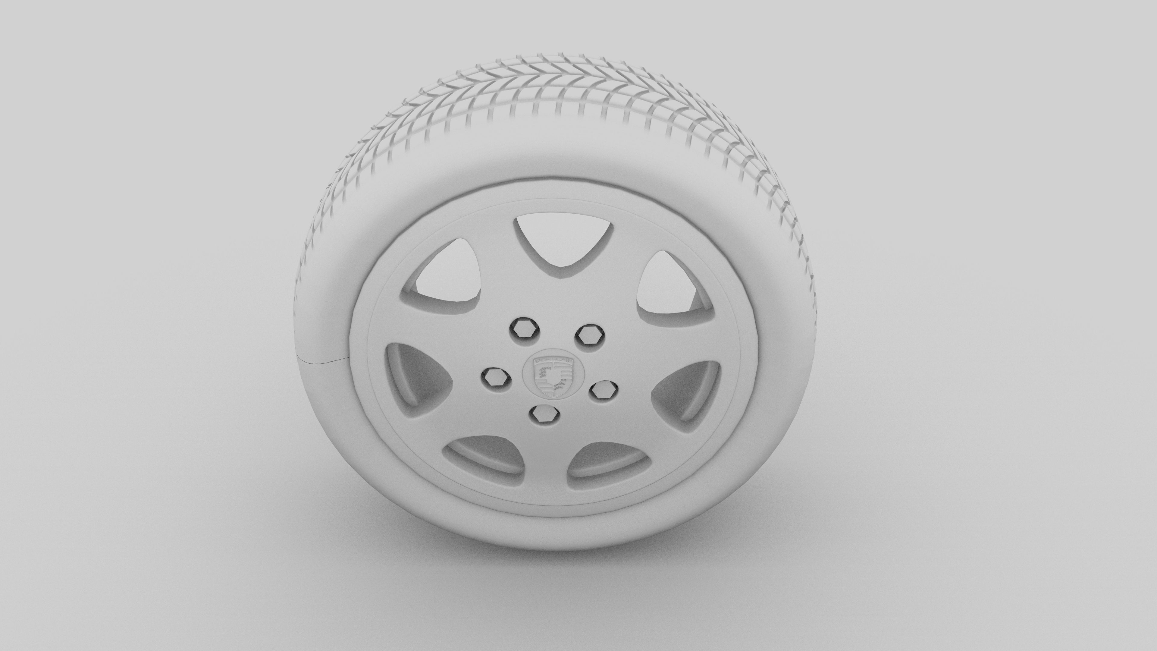 Porsche Wheel 3D model_2