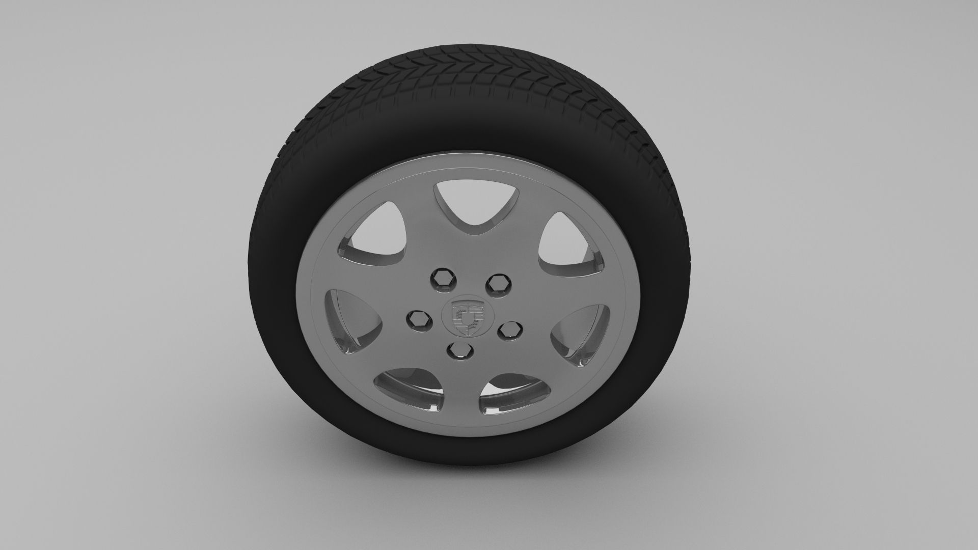 Porsche Wheel 3D model_1