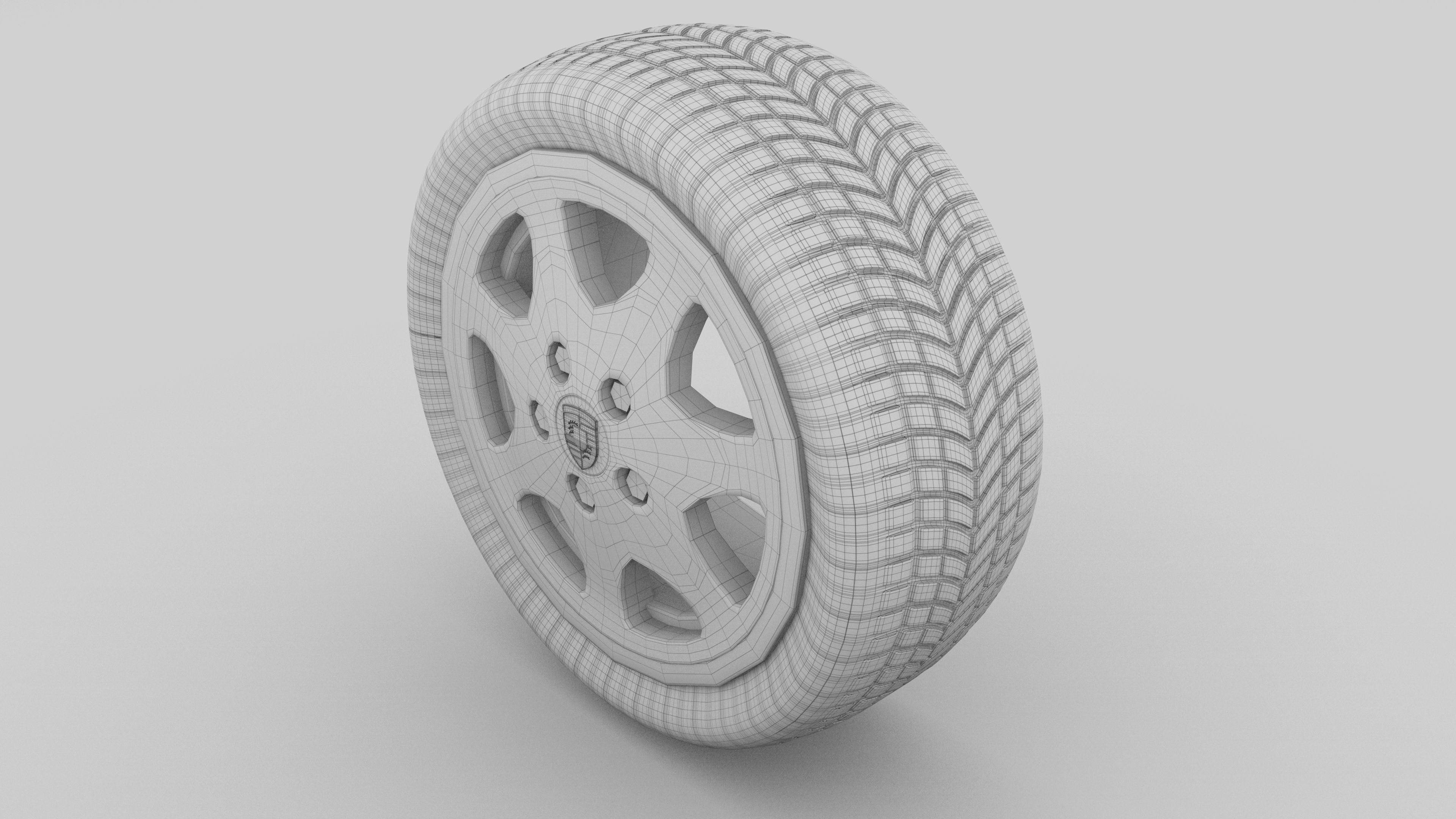 Porsche Wheel 3D model_5
