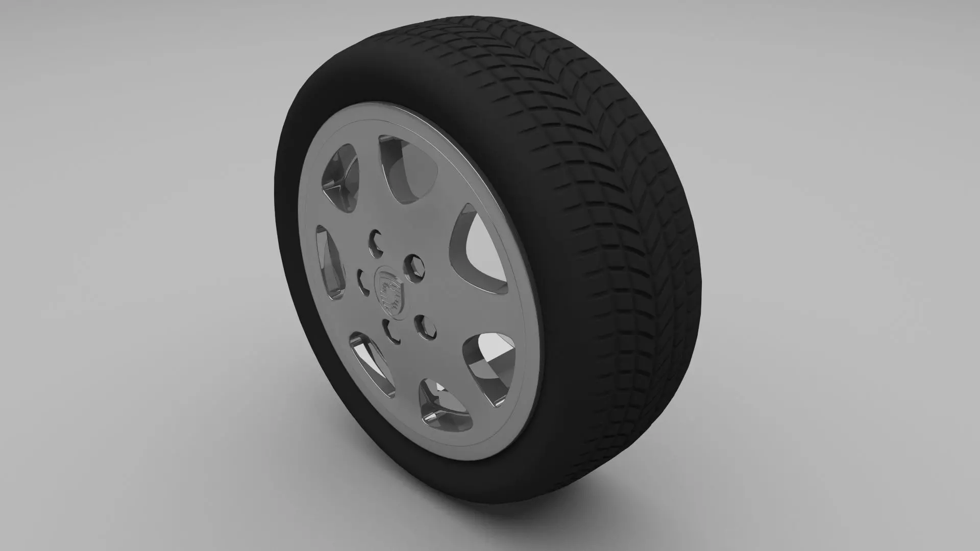 Porsche Wheel 3D model_0