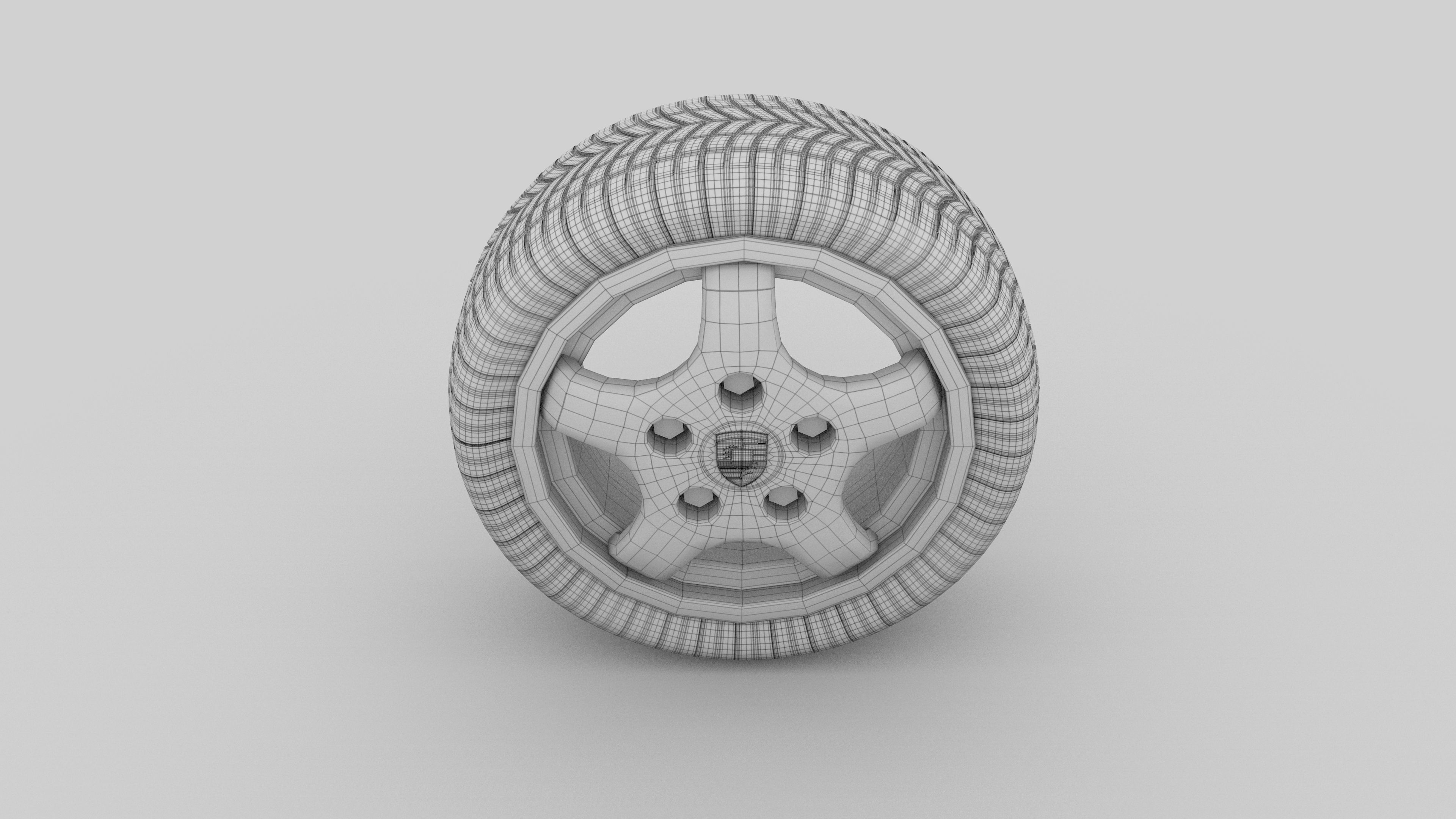 Porsche Wheel 3D model_2