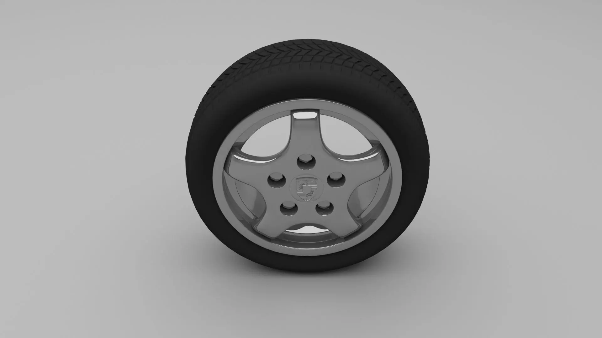 Porsche Wheel 3D model_0