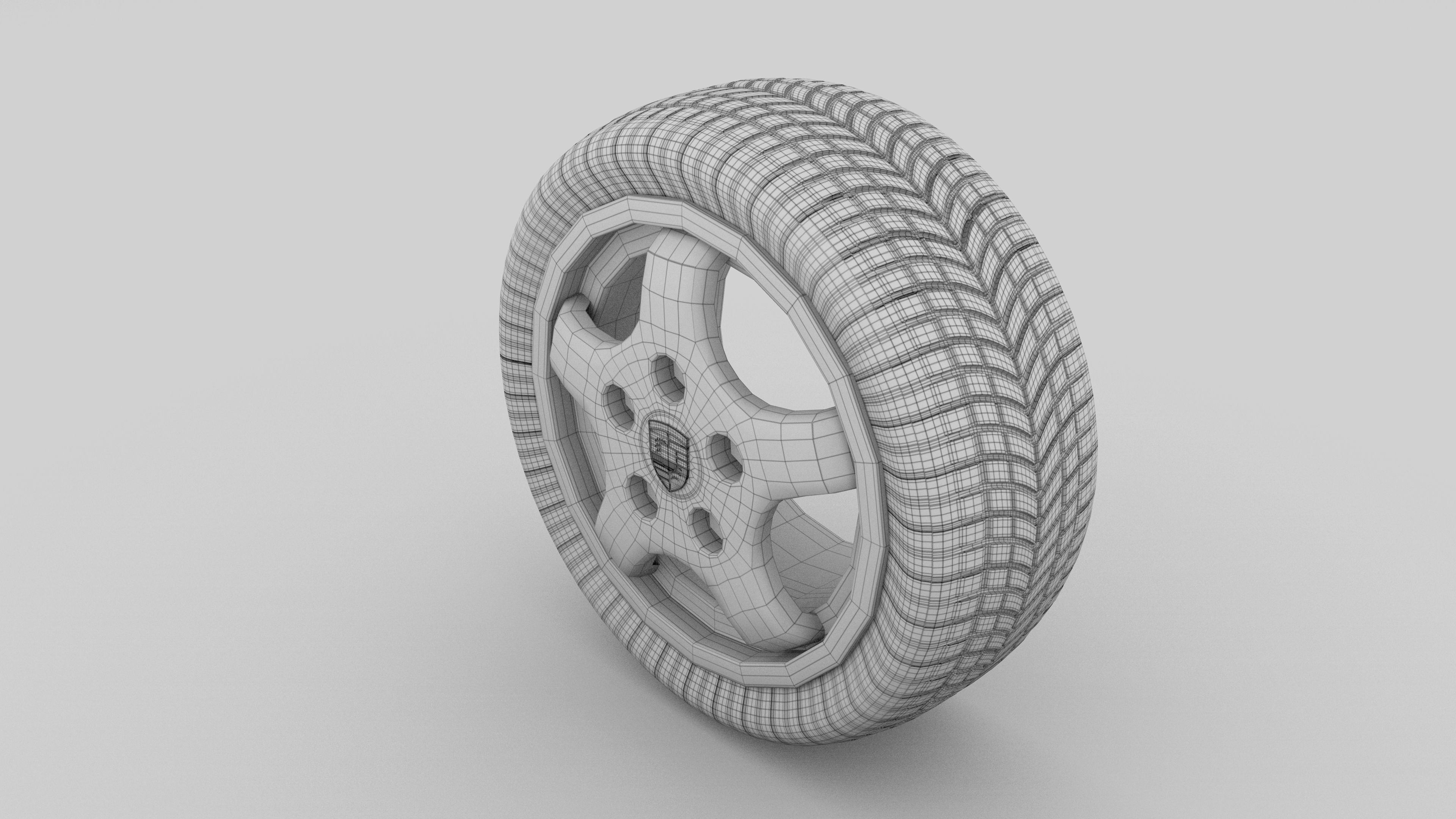 Porsche Wheel 3D model_4