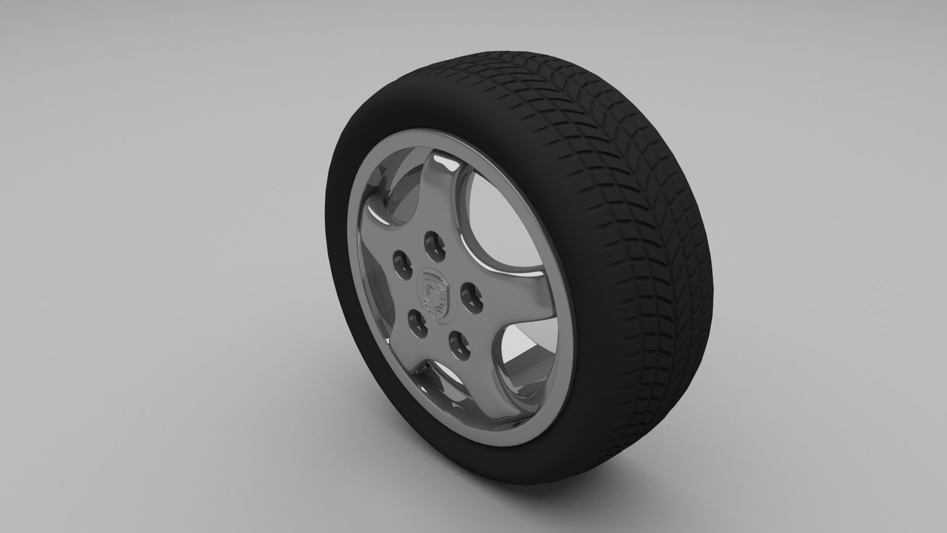 Porsche Wheel 3D model_1