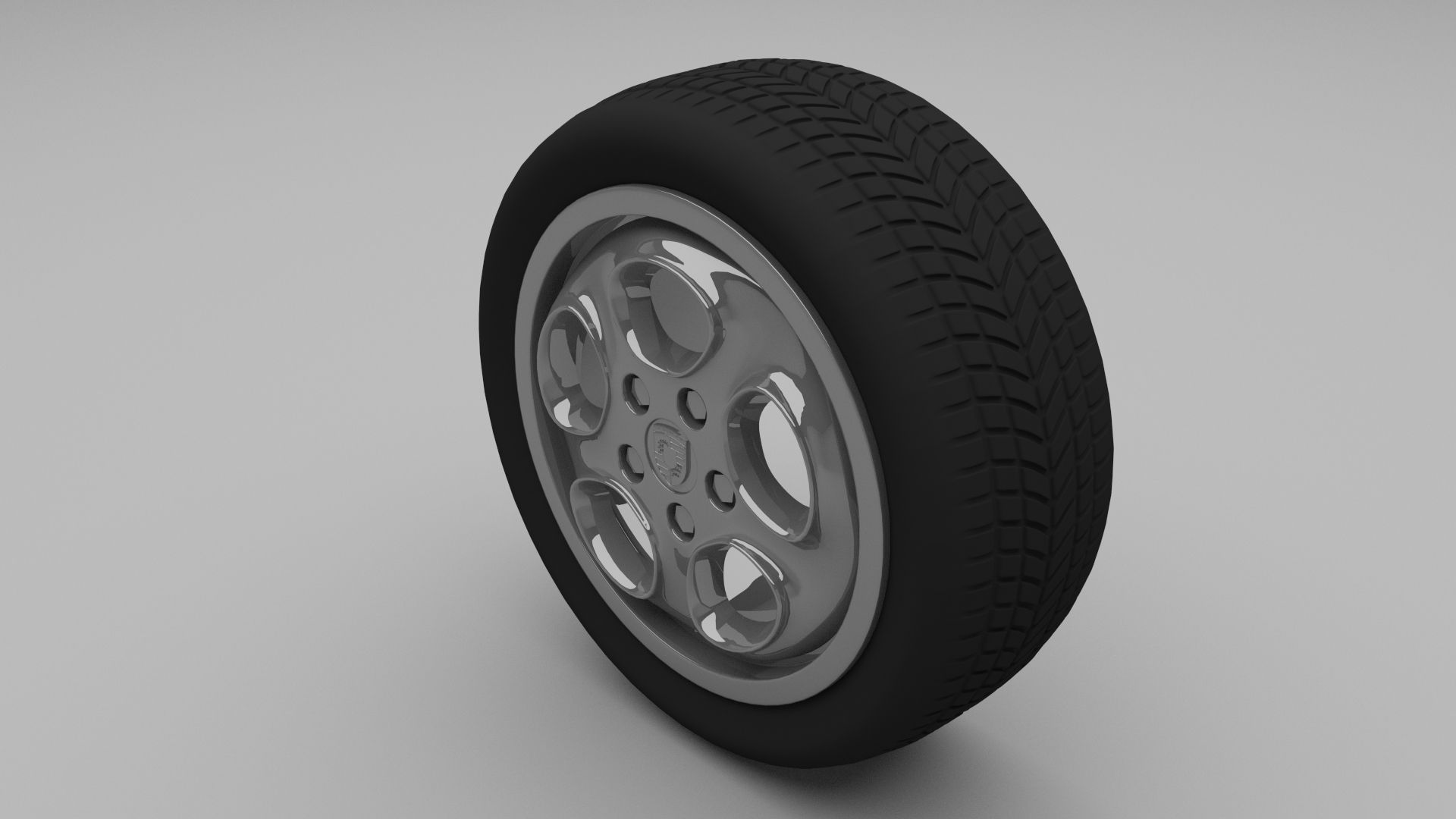 Porsche Wheel 3D model_1