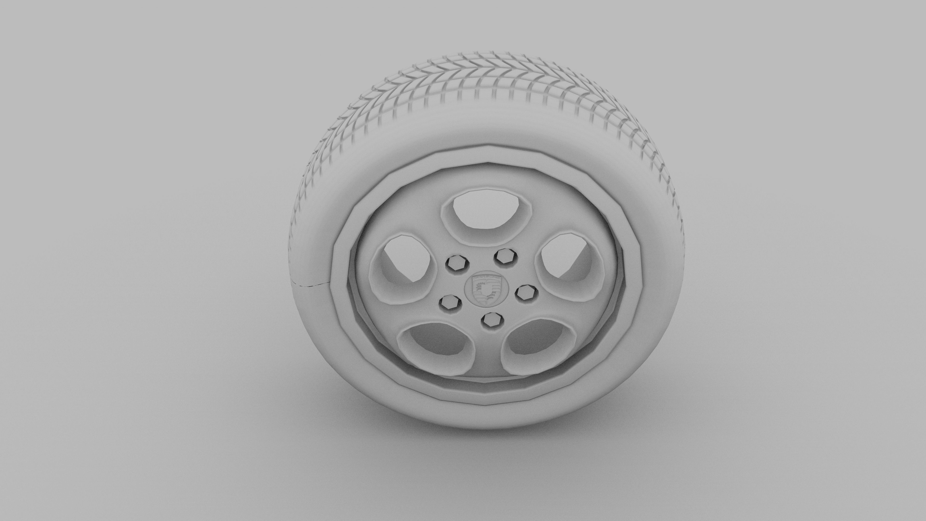 Porsche Wheel 3D model_4