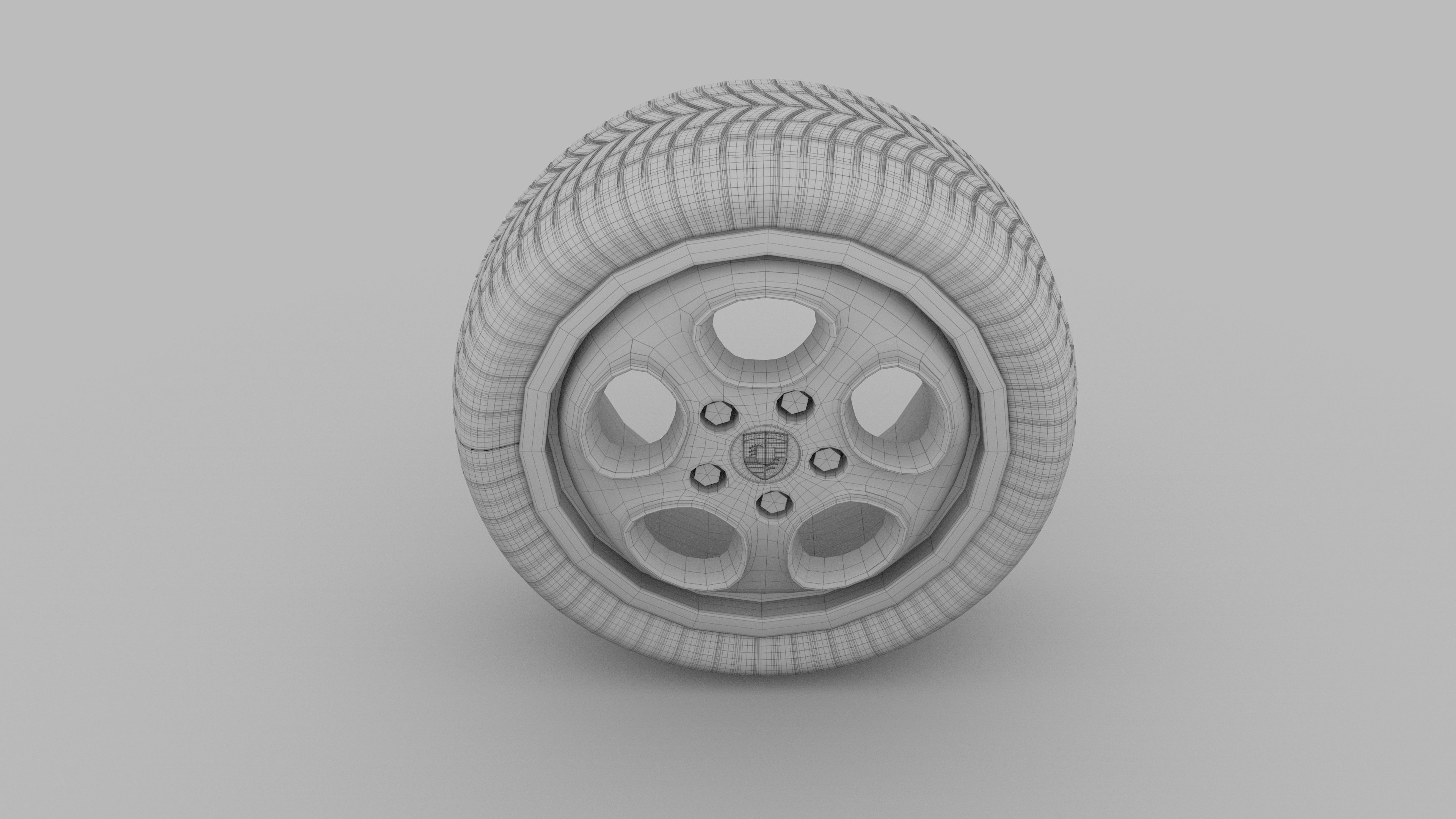 Porsche Wheel 3D model_3