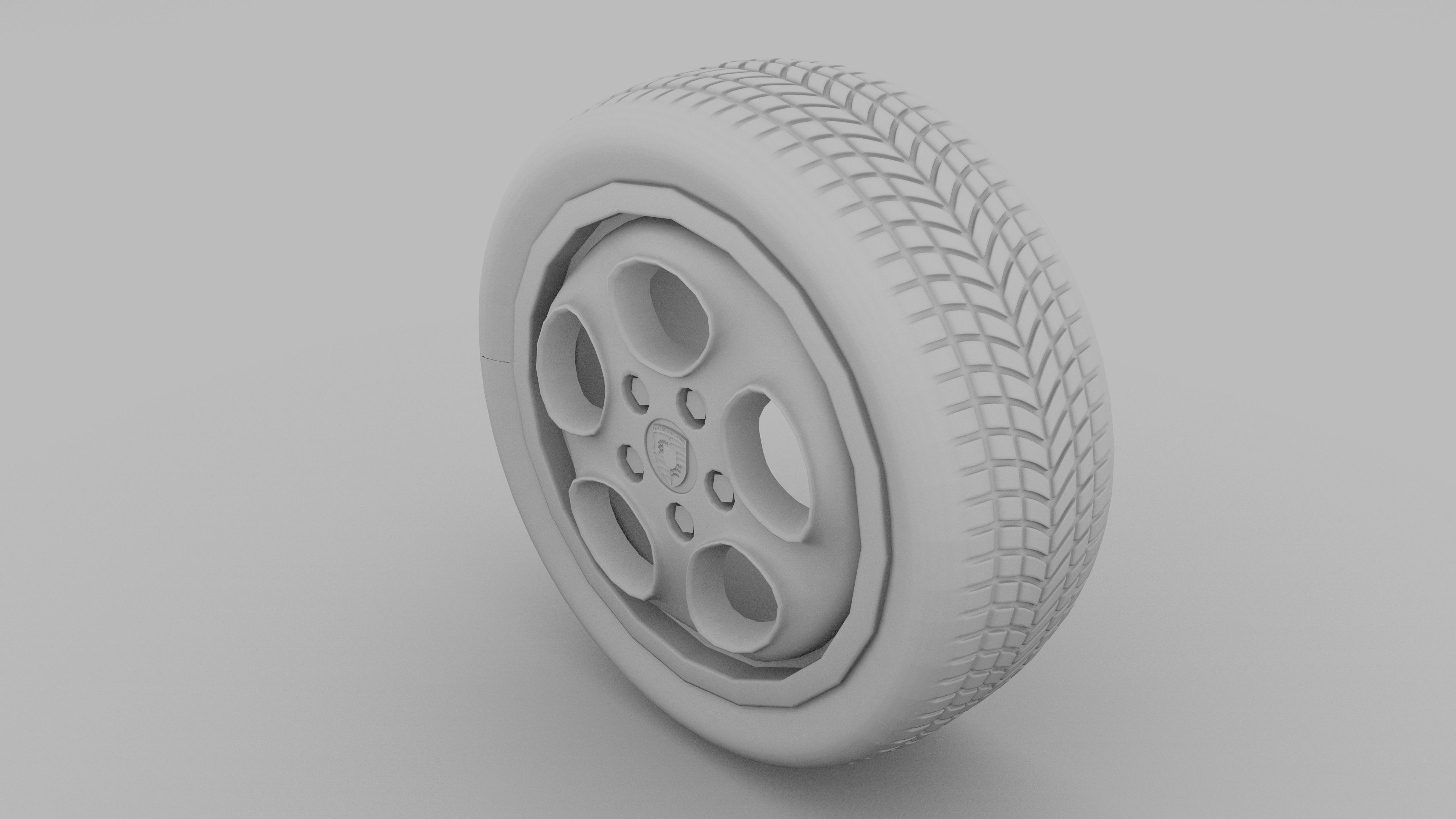 Porsche Wheel 3D model_5