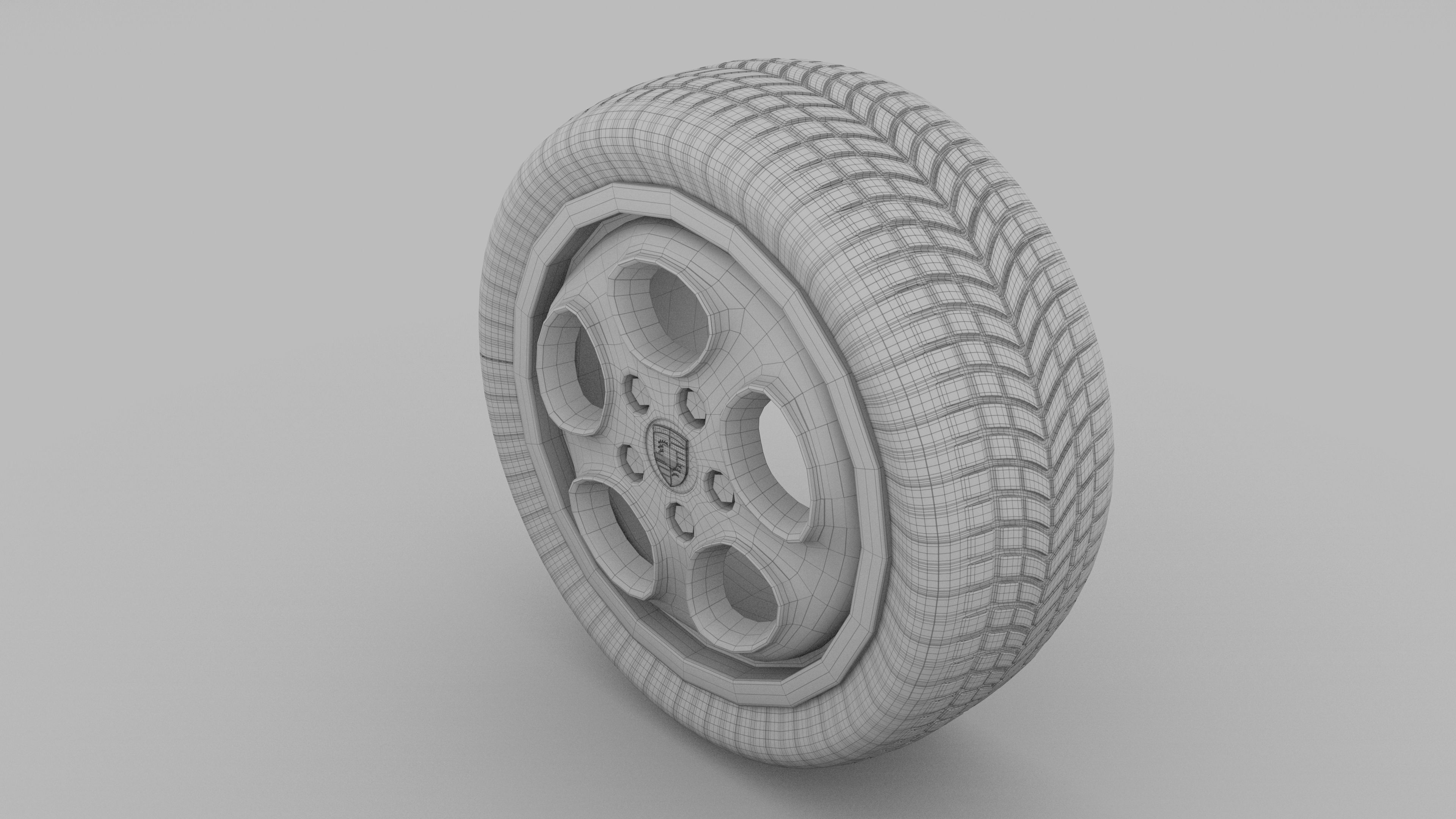 Porsche Wheel 3D model_2