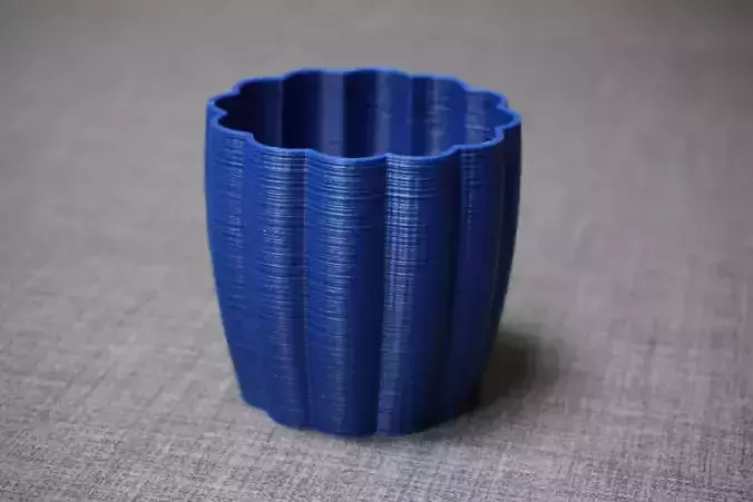 A ribbed vase Free 3D print model