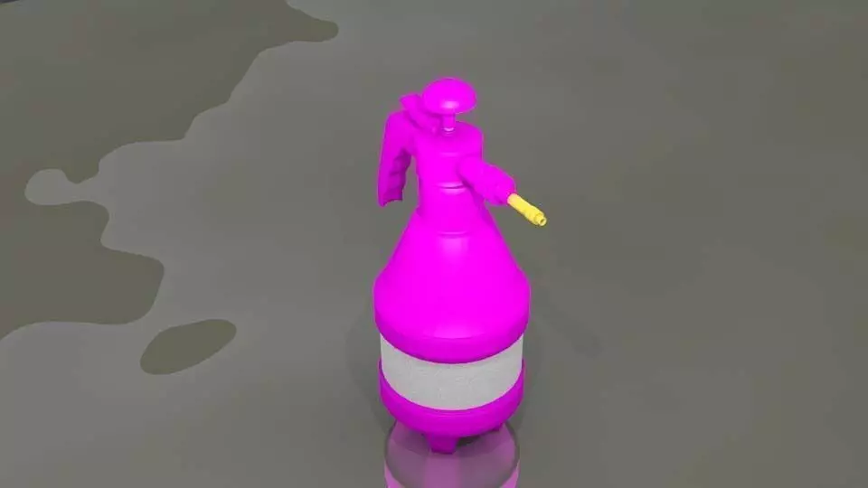 Bottle Spray v 3 3D model