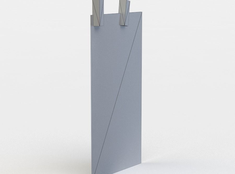 Hanging laundry Low-poly 3D model_4